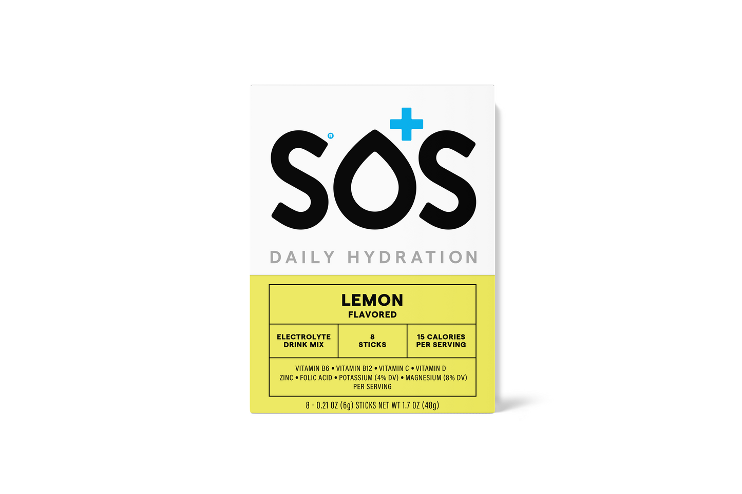 SOS Daily - Vitamin Enhanced Lemon 8ct Box